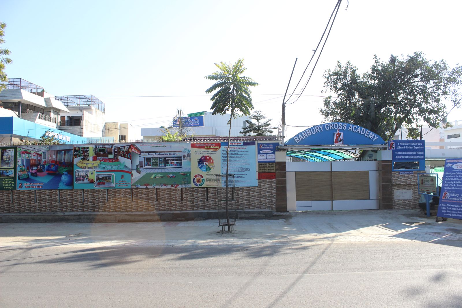 The campus from the road